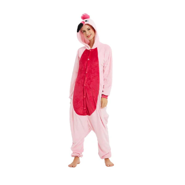 Animal Pyjamas - Pink Flamingo