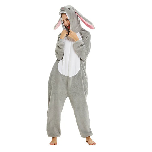 Unisex Animal Pyjamas - Big-Ear  Bunny