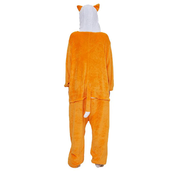 Unisex Animal Pyjamas - Orange Fox