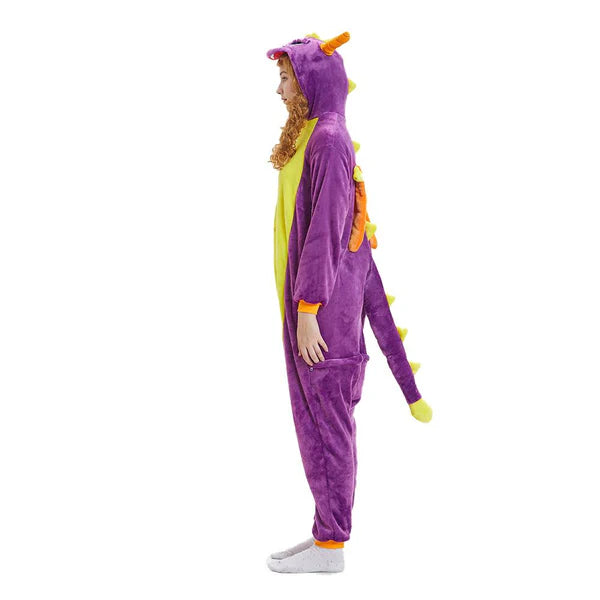 Unisex Animal Pyjamas - Purple Spyro Dragon