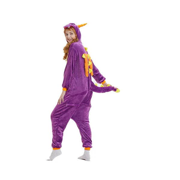 Unisex Animal Pyjamas - Purple Spyro Dragon