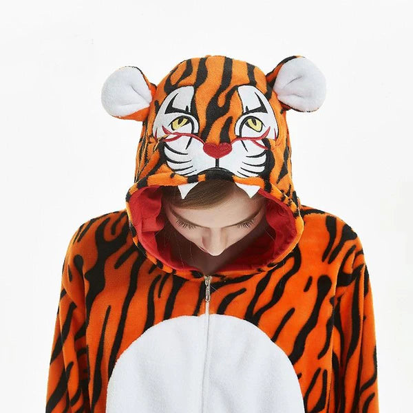 Unisex Animal Pyjamas - Tiger